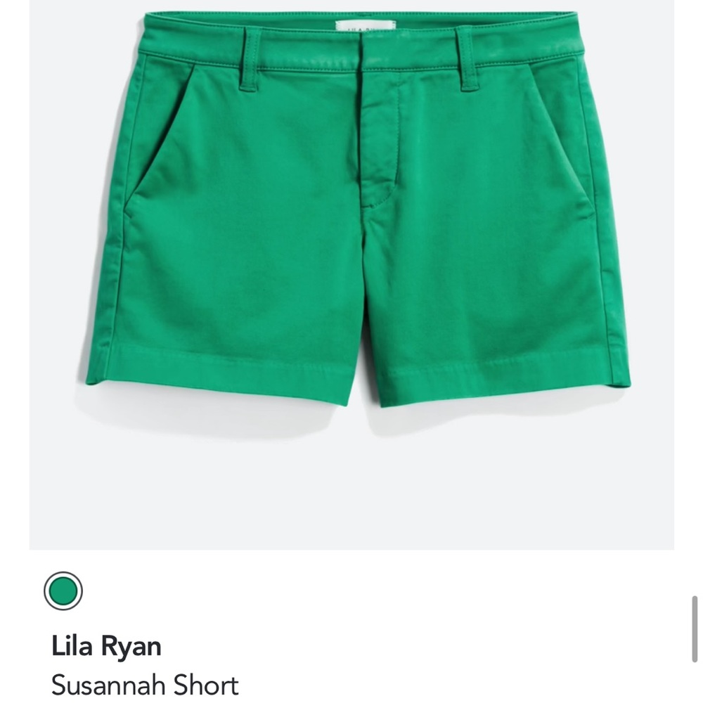 Lila Ryan shorts. Size 10. Susannah style. Shamrock (green)
